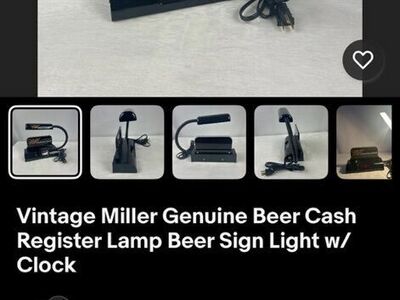 Vintage Miller Genuine Draft Bar Clock