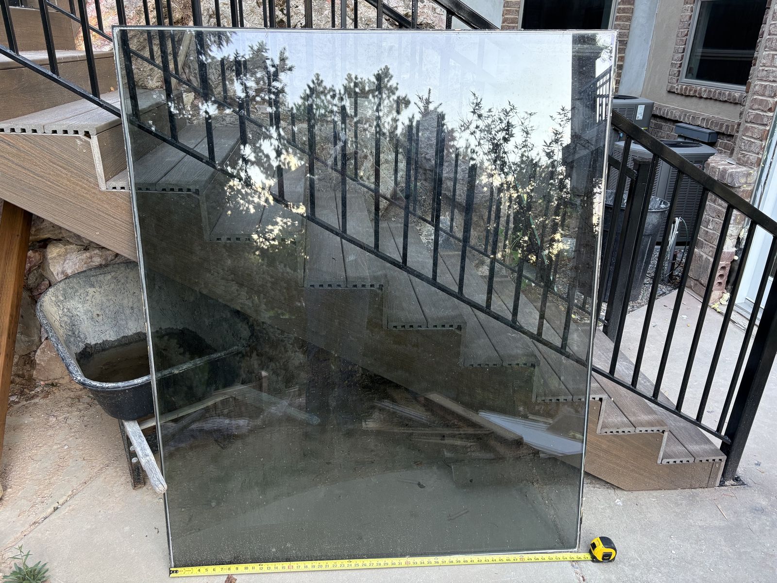 Large Window Dual-Pane Insulated Glass 56.5" x 68.5"
