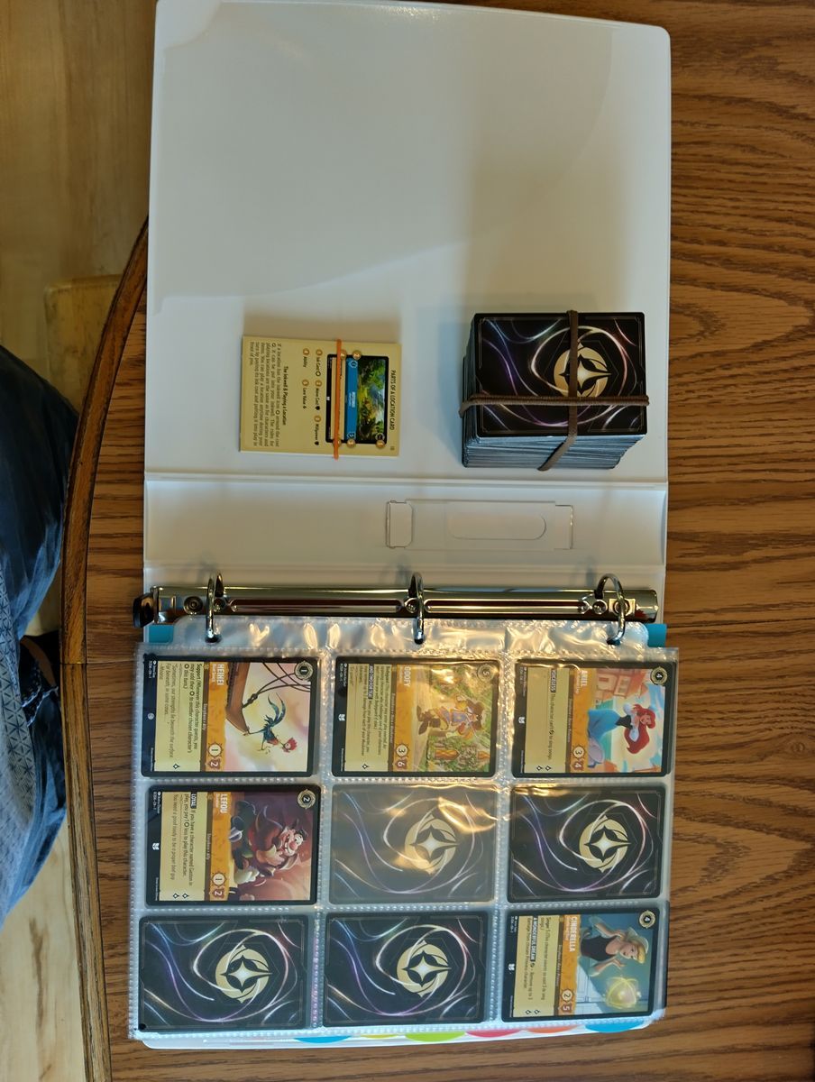 Disney Lorcana Cards and Binder