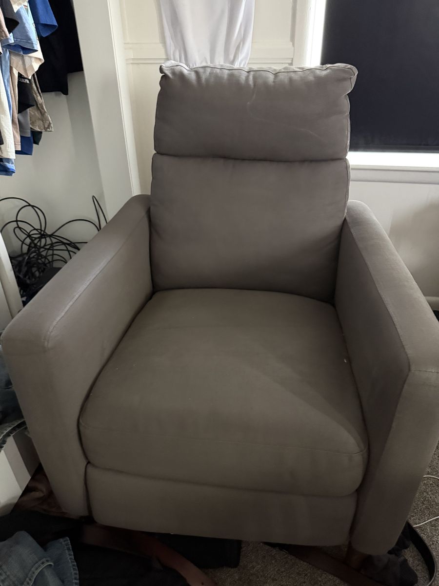 Grey recliner