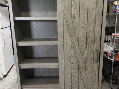 72 Bookcase Armoire Or Bookshelf Office Gray