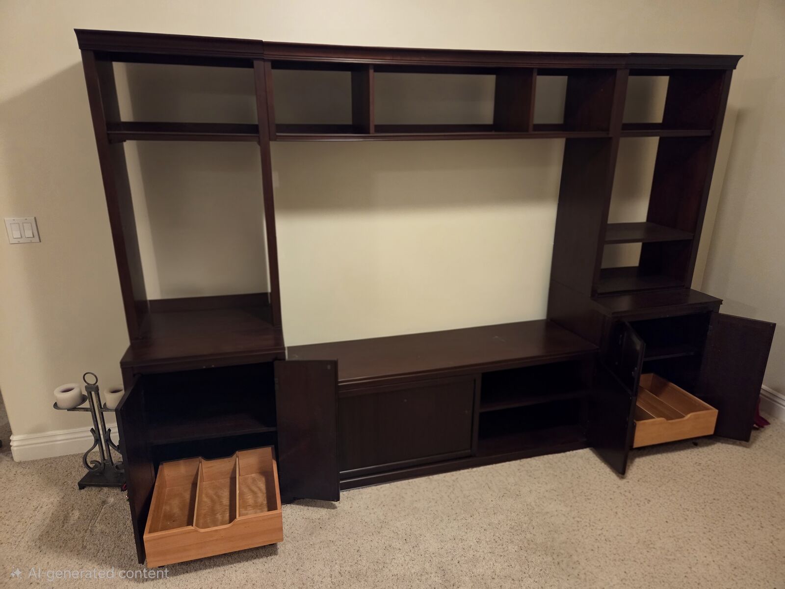 LIKE NEW Pottery Barn entertainment media center