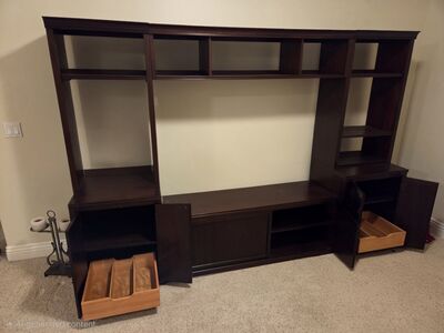 LIKE NEW Pottery Barn entertainment media center