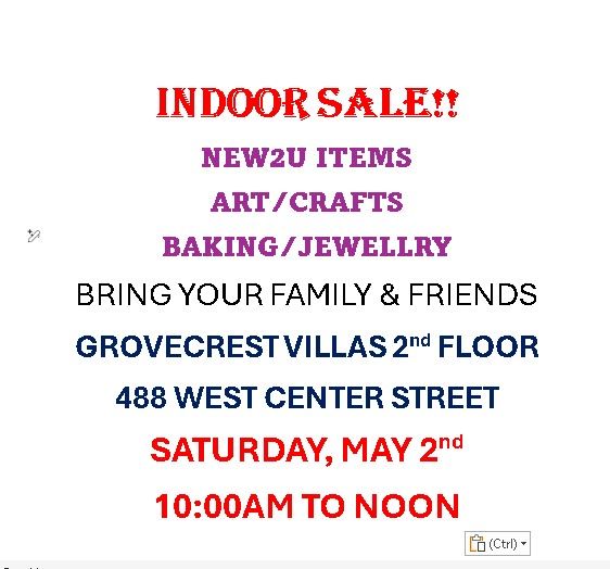 Indoor garage sale