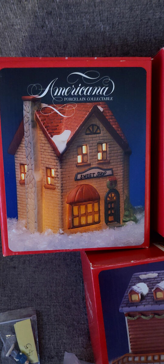 1970s through 1990s Christmas Village