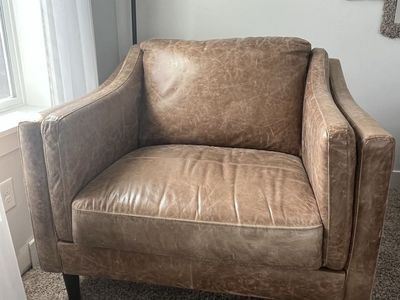 Oversized leather Chair