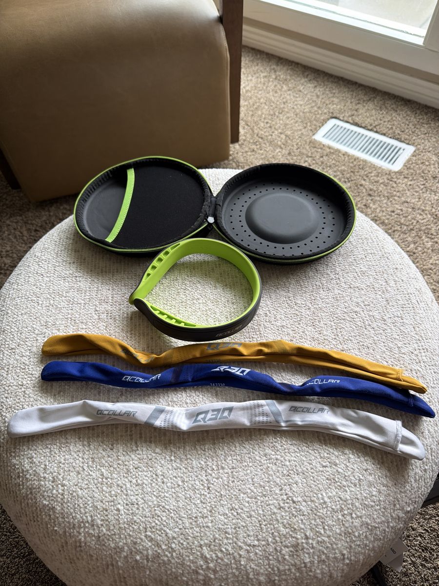 Q-Collar for football Size 17 Neck Collar with Case and Covers
