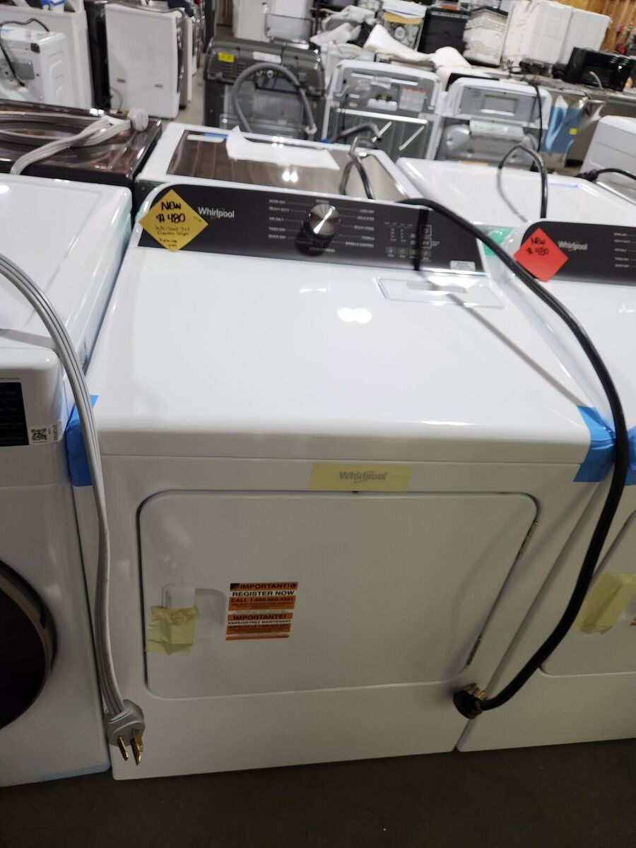 STUNNING BRAND NEW! WHIRLPOOL 7 CF TOPLOAD ELECTRIC DRYER!