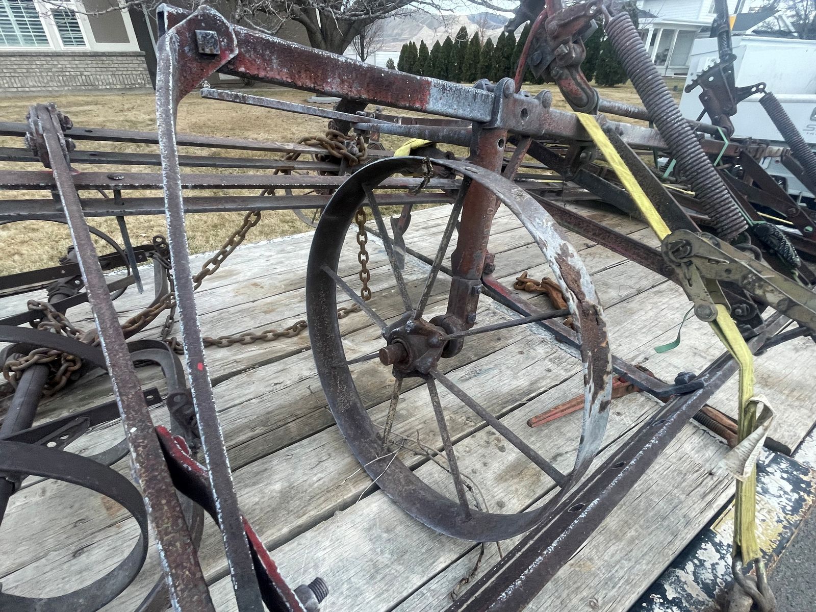 horse drawn 1800s ditcher / furrower/corrugator