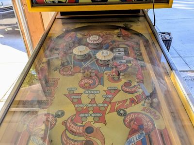 Working Wizard pinball machine from Bally Manufacturing Co.