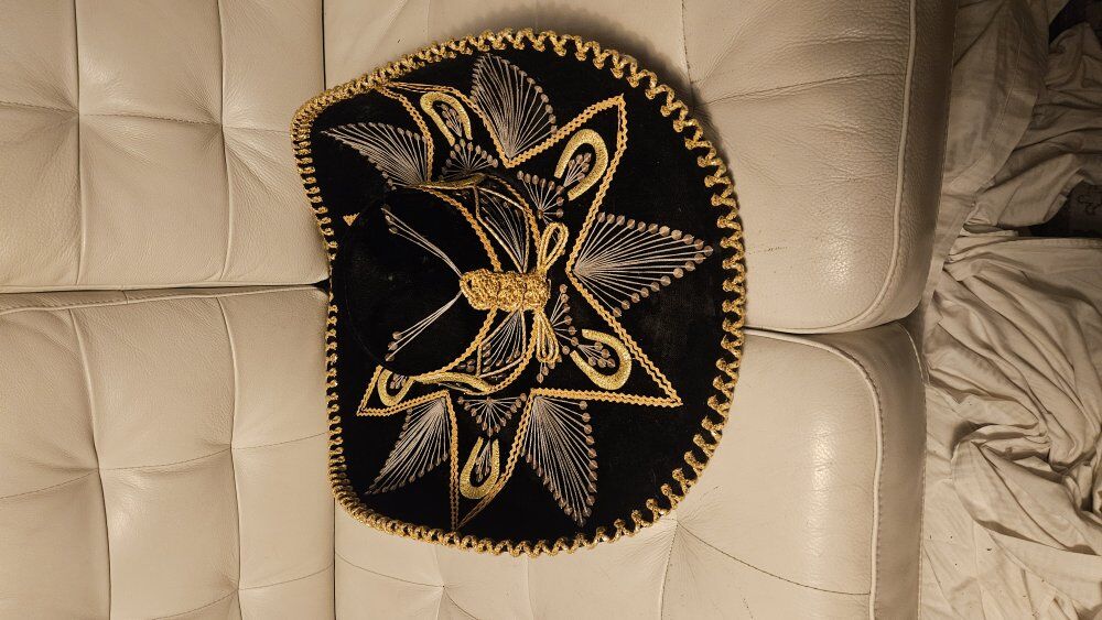 authentic vintage hand made sombrero