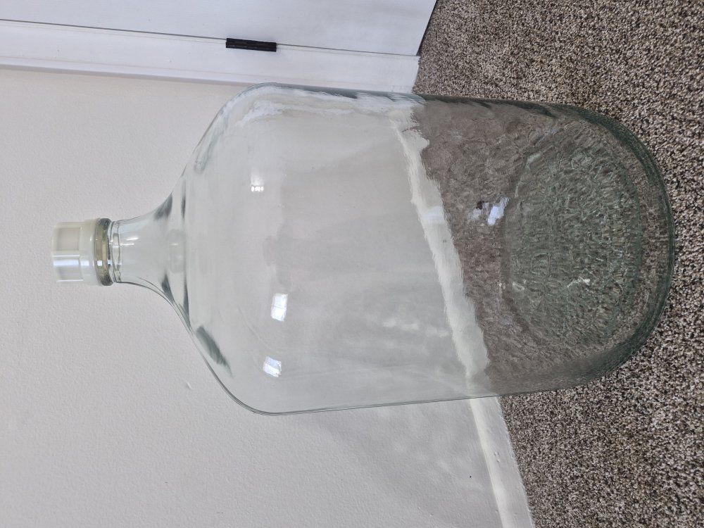 Vintage 6 1/2 Gallon Clear Glass Jug