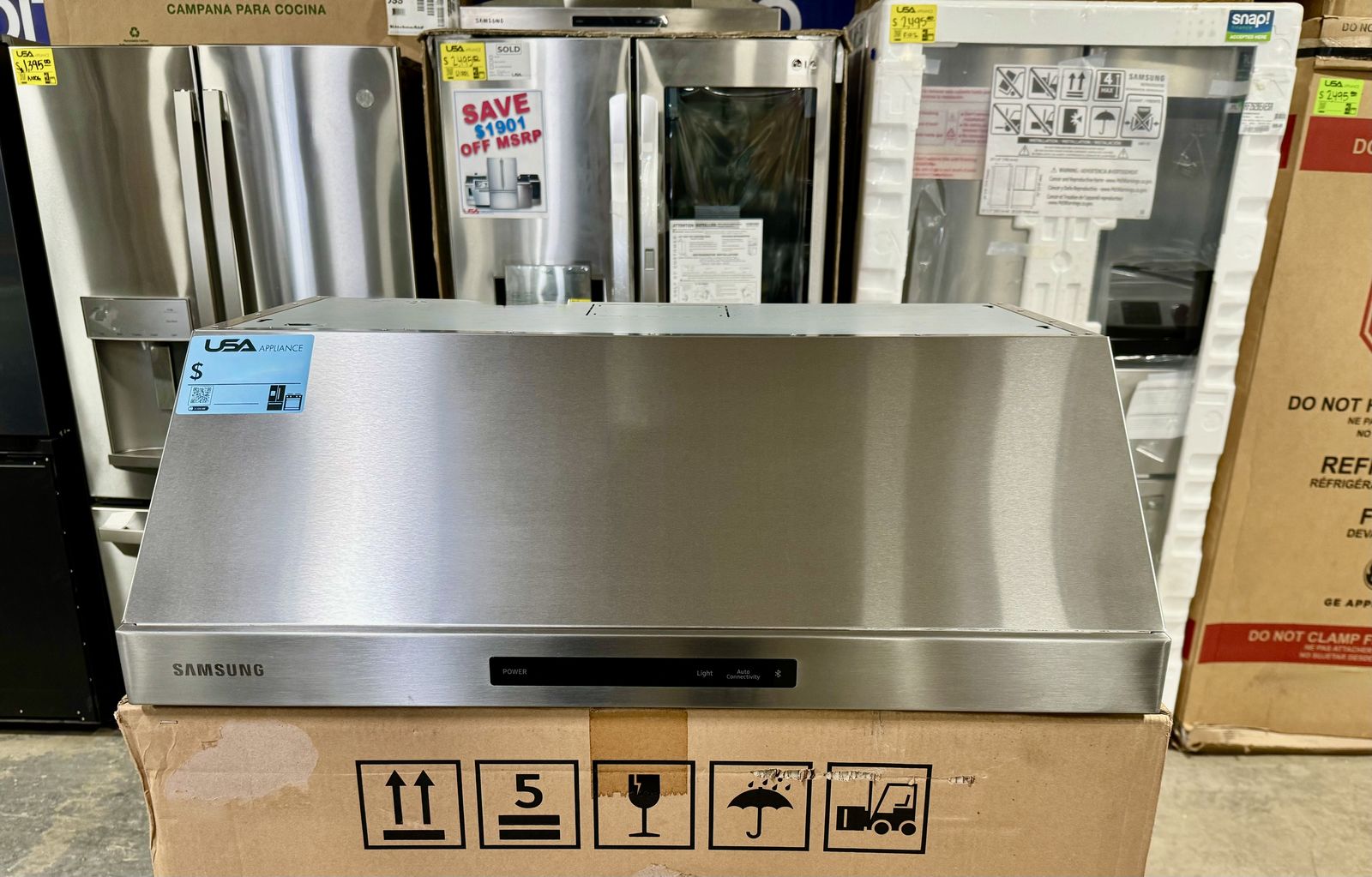 SAMSUNG UNDER CABINET RANGE HOOD STAINLESS STEEL