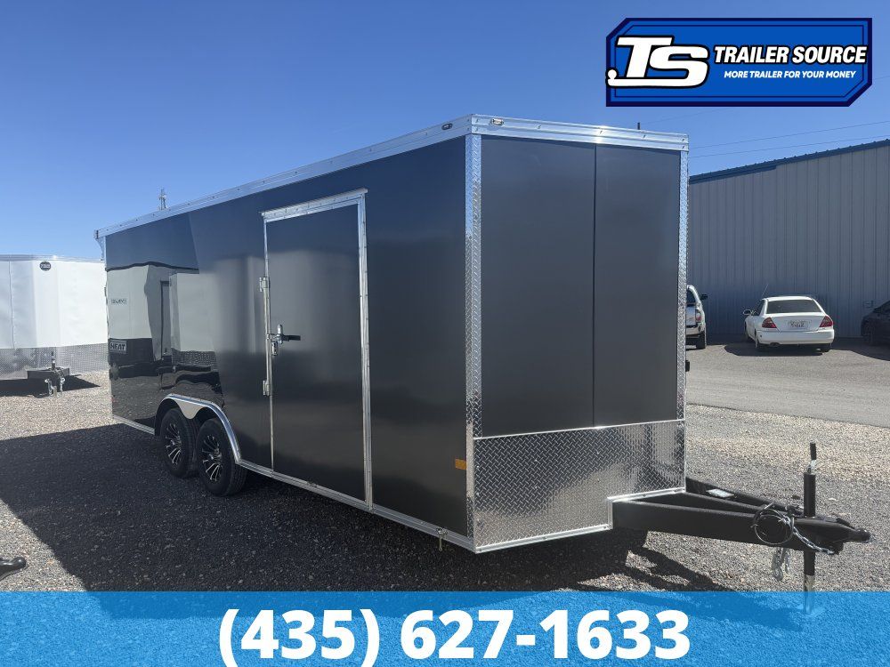 8.5x20 Haulmark Heat Enclosed Car Hauler Trailer - 7'0" Interior - 10K GVWR - 2 Tone Color, Rear Spoiler w/ Load Lights