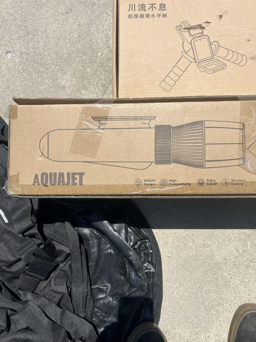 AQUAJET Electric Underwater Scooter & SUP Thruster Motor Kit with Accessories