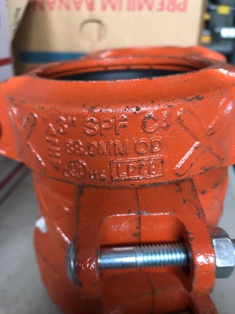 Grooved pipe fittings 3" SPF