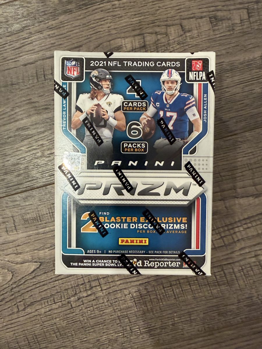 2021 Panini Prizm Football Blaster Box Factory Sealed 6 Packs of 4 cards