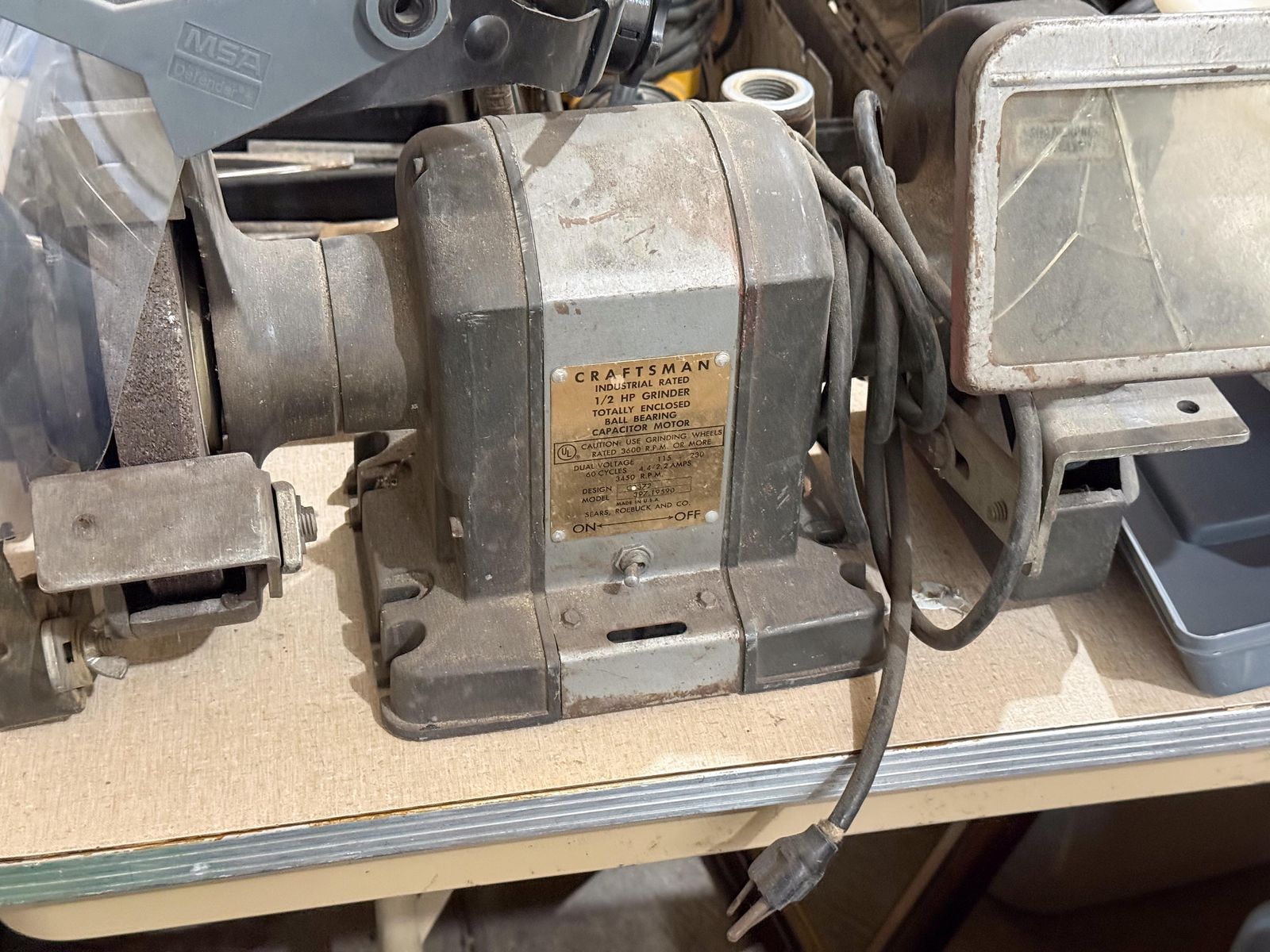 Vintage Craftsman Bench Grinder