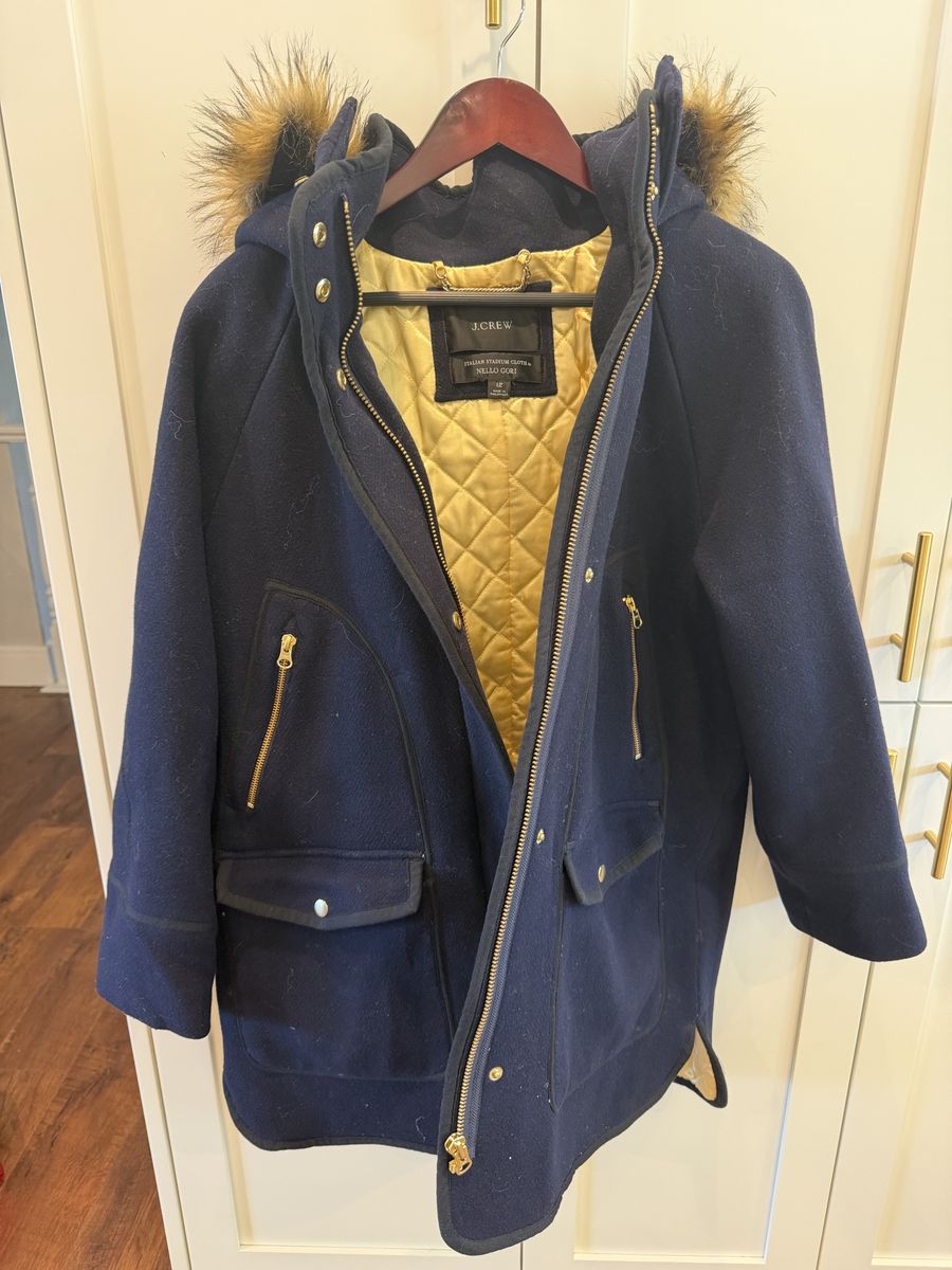 Womens JCREW wool Coat Size 12