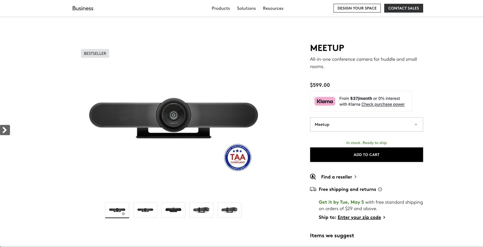Logitech Meetup Camera & EMeet Speaker Setup, Brand New