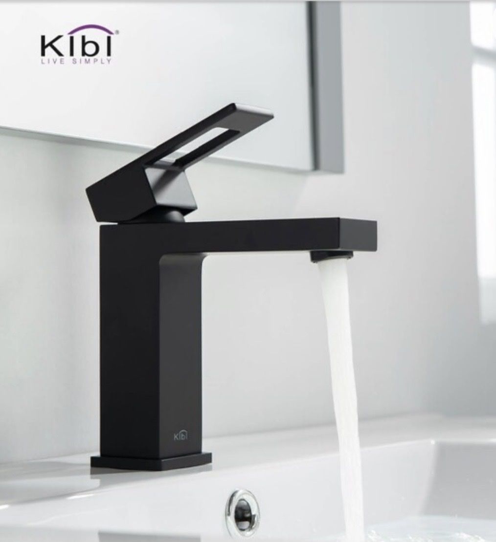 Brand New KIBI Matte Black Bathroom Faucet