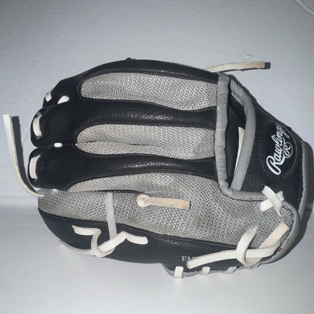 Rawlings Size 9 Baseball Glove Mitt Black Silver