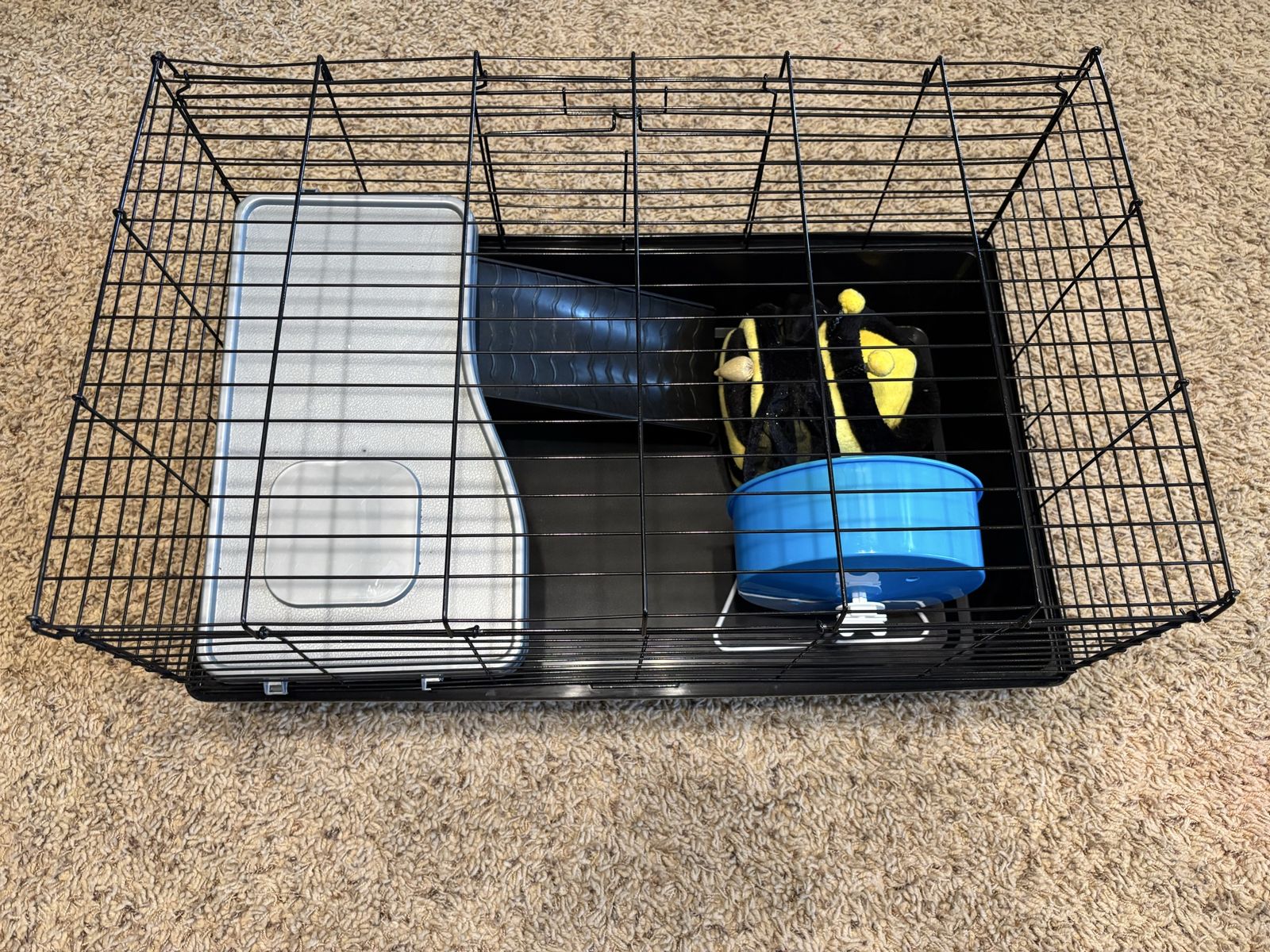 Small Critter Cage with Platform, Ramp, Wheel, and Bee Hideout
