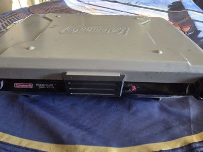 Coleman InstaStart Grill Stove Camping Propane Grill & Burner - Used