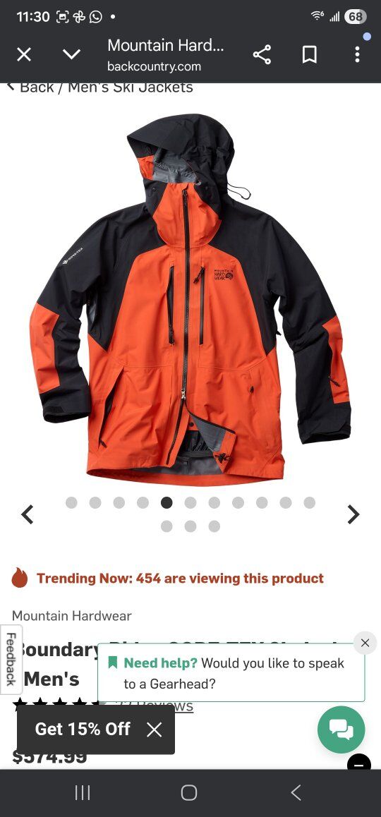 NEW Boundary Ridge GORE-TEX Jacket XL-Men's