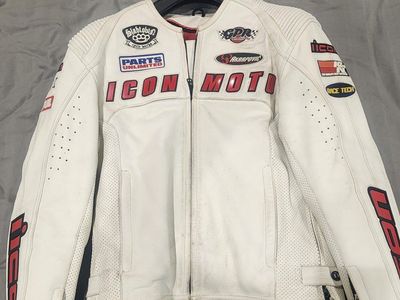 Men's Icon Leather Motorcycle Jacket - Small