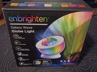 Enbrighten Galaxy Wave Globe Light - 360 Wraparound Night Light