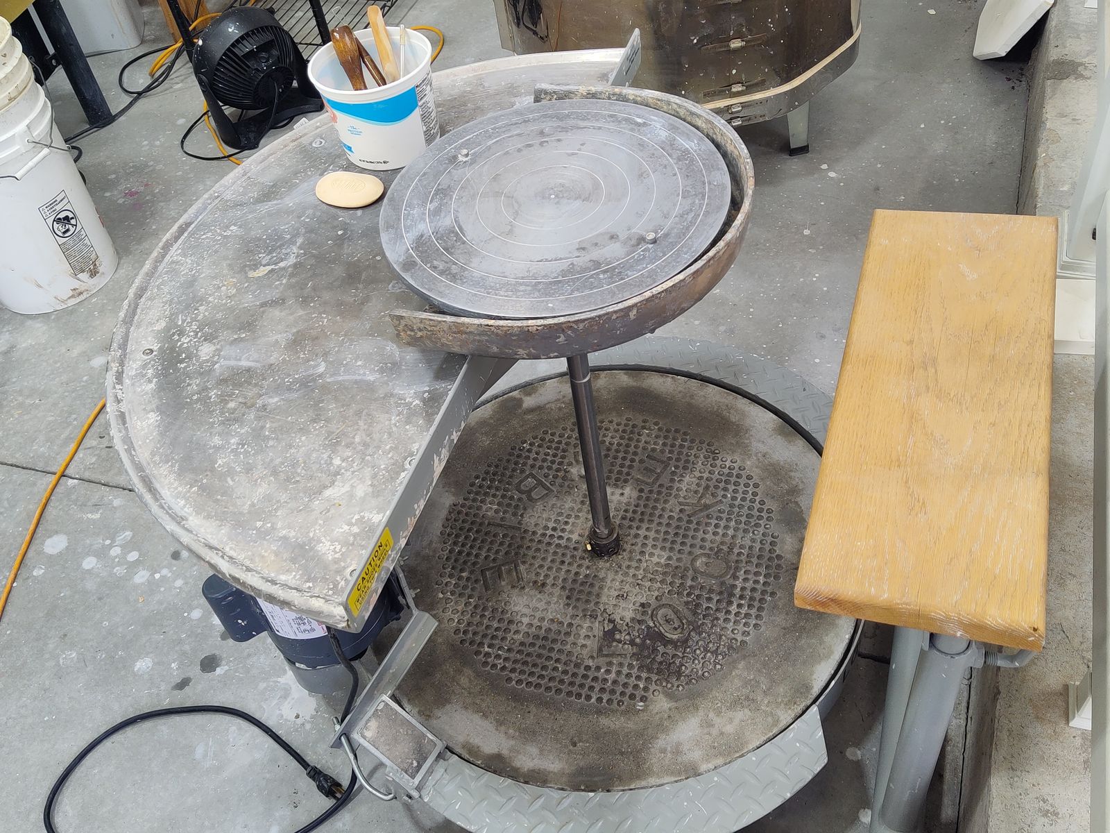 Lockerbie Model EK Motorized Pottery Kick Wheel
