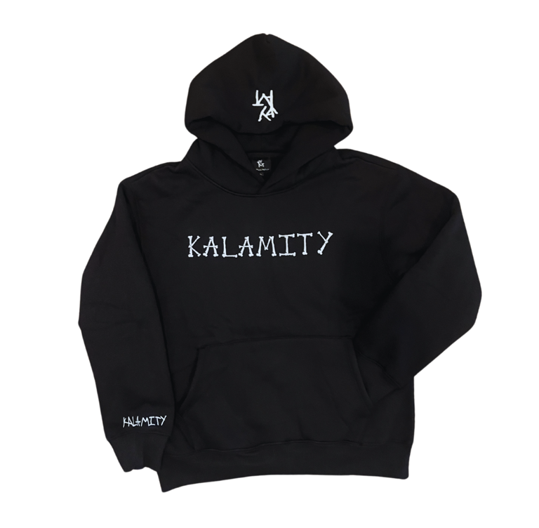 Kalamity Bone Hoodie Black