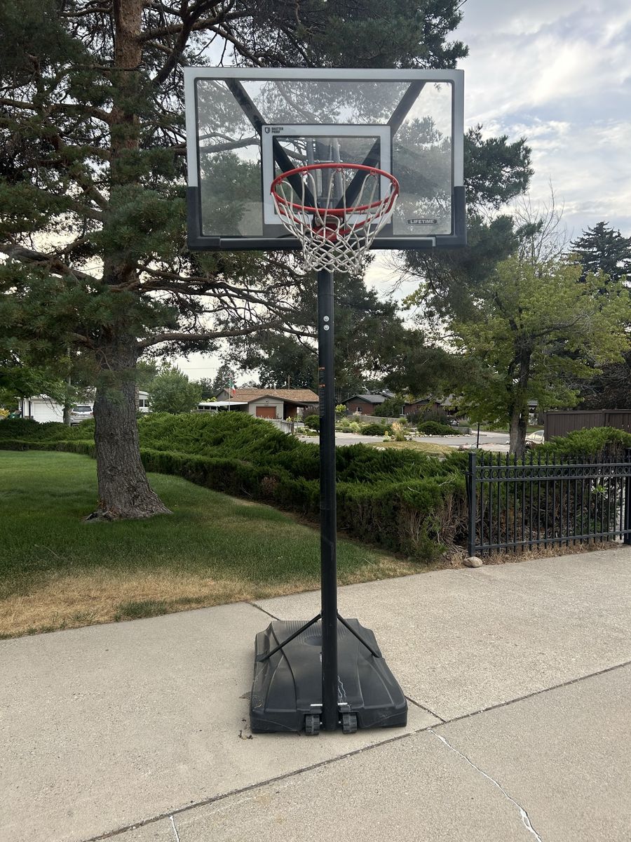 Lifetime Portable Basketball Hoop with Shatterproof Backboard