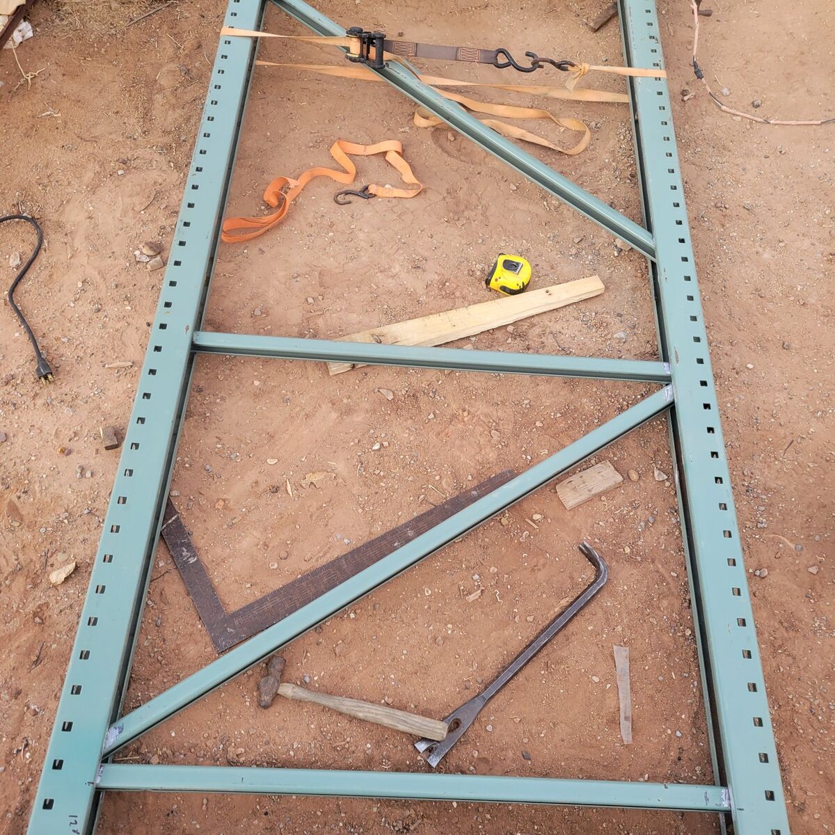 wanted 42 in. wide  5 + pallet racking uprights up