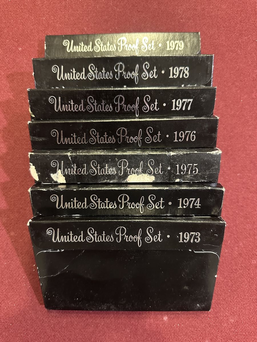 United States Proof Sets Collection 1973-1979