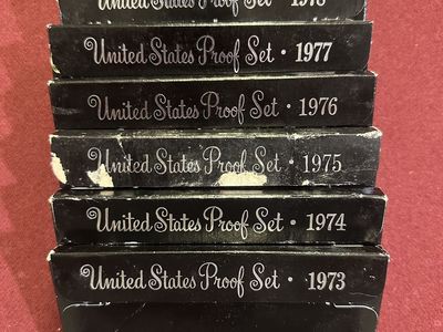 United States Proof Sets Collection 1973-1979