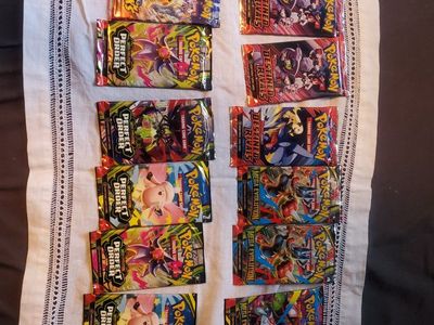 2 Pokemon Bundles 15 Packs - Assorted Pokémon TCG Booster Packs and Sealed Booster Bundles Lot