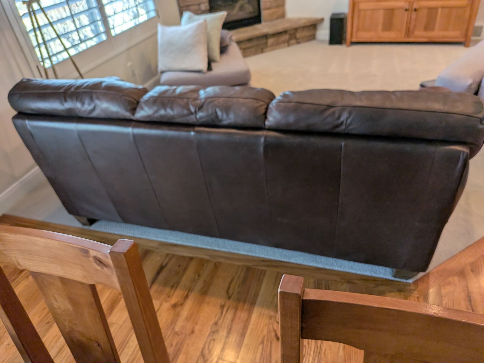 Leather couch