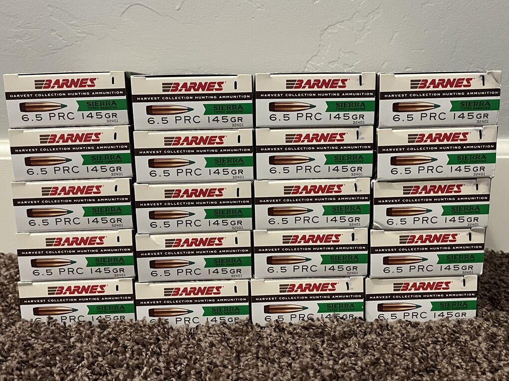 20 Boxes 6.5 PRC RifLe Ammo Ammunition