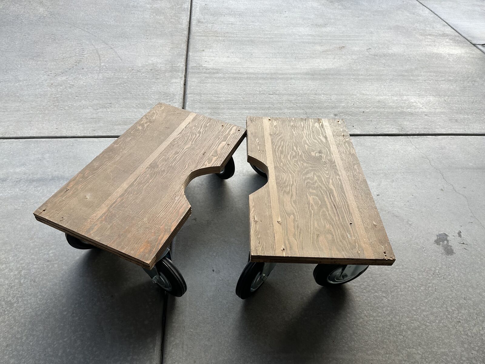 Pair Piano Dolly Heavy Duty Cart Large Wheels Moving