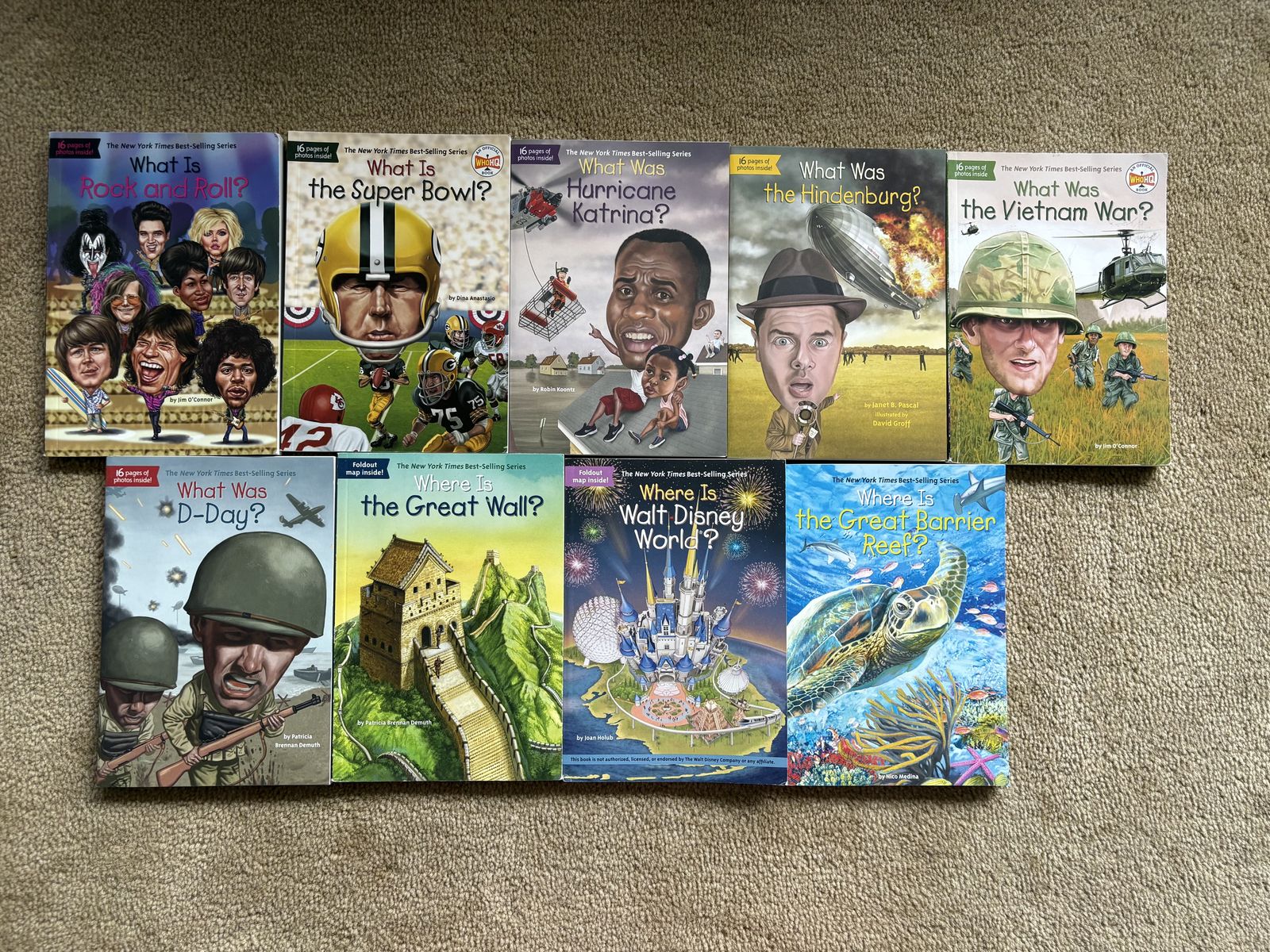 9 Who? What? Where? Books