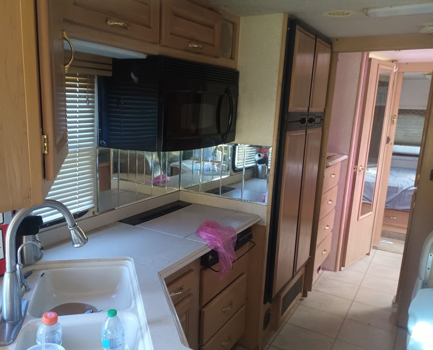 Used Motorhome - Kitchen and Bathroom Interior