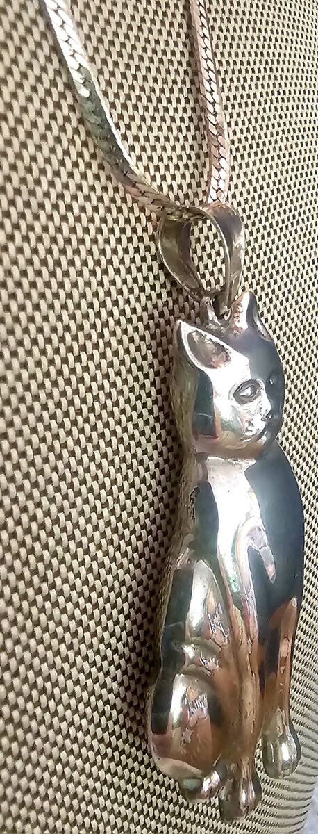 Vntg PUFFED STER SILVER STALWART CAT