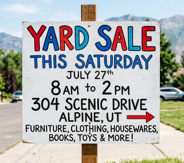 YARD SALE!