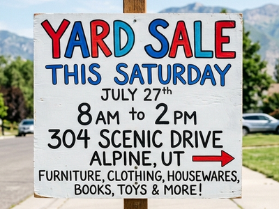 YARD SALE!