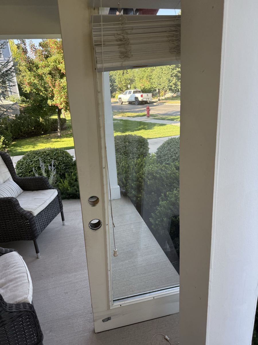 Used Exterior Glass Panel Door - Good Condition, Ready for Reinstallation