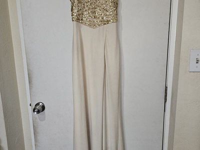Gold & Cream Formal Dress - Size 3/4