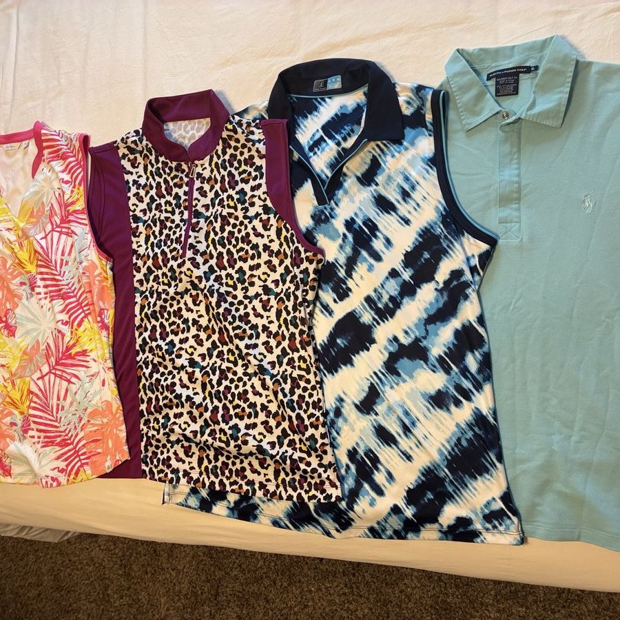 Women's XL Golf Activewear Tops Bundle