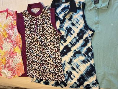 Women's XL Golf Activewear Tops Bundle